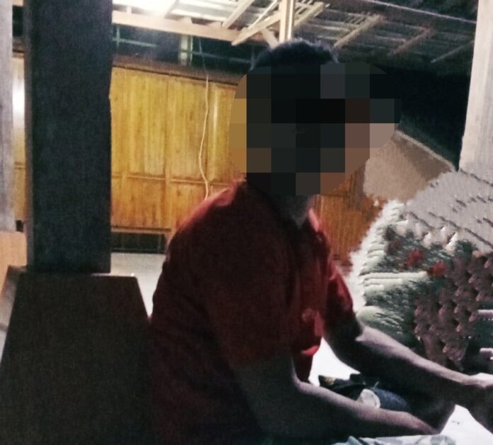 ST (49) warga OKI, Sumatra Selatan yang saat ini diamankan di Mapolsek Playen, Gunungkidul.(Foto)