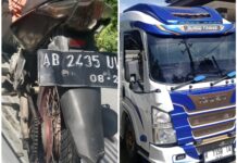 Jupiter MX Vs Microbus di Patuk, Pemotor Dilarikan ke Rumah Sakit