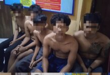Tengah Asyik Pesta Minuman Keras Delapan Remaja Diamankan, Polisi Temukan Pil Sapi Dan Senjata Tajam