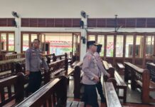 Pastikan Kenyamanan Perayaan Hari Paskah, Polisi Sisir Gereja Jemaat Besar di Bantul