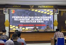 Kejahatan Jalanan di Gunungkidul Berakhir Pembinaan