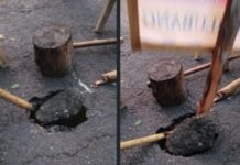 Jembatan di Wilayah Kalurahan Pacarejo Bolong, Jalan Ditutup Arus Lalu Lintas Dialihkan