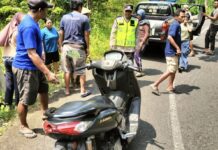 Kecelakaan Tunggal di Alas Piyaban Tepus, Motor Yamaha N Max Terjun Jurang Sedalam 5 Meter