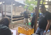 Polres Bantul Amankan Ratusan Botol Miras Ilegal dan Oplosan dari Tiga Lokasi di Sewon