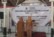 Sugiyarto Lantik Ibu Rumah Tangga Sebagai Pamong Kalurahan