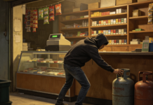 Maling Satroni Warung Erlangga di Gari Wonosari, Belasan Tabung Gas dan Beberapa Bungkus Rokok Lenyap
