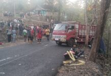 Truk Dump Tak Kuat Menanjak Tabrak Dua Kendaraan di Jalan Semanu-Candirejo, Satu Orang Dikabarkan Meninggal Dunia