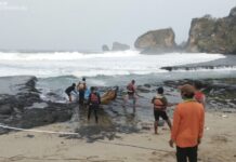 Dua Peristiwa Laka Laut di Pesisir Pantai Selatan Gunungkidul, Lima Nelayan Dilaporkan Selamat