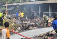 Toko Sepeda Salib Sutarno Aryansa di Budegan Terbakar